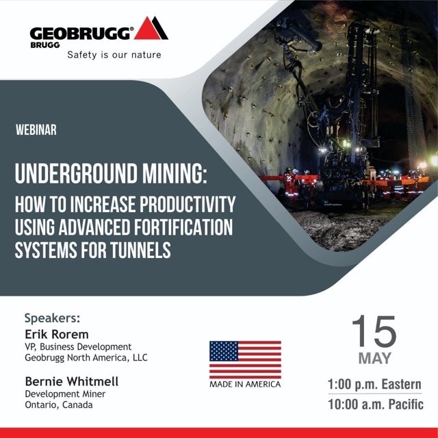 Yeraltı Madenciliği: Tünel Destekleme konulu web seminerimize davetlisiniz!