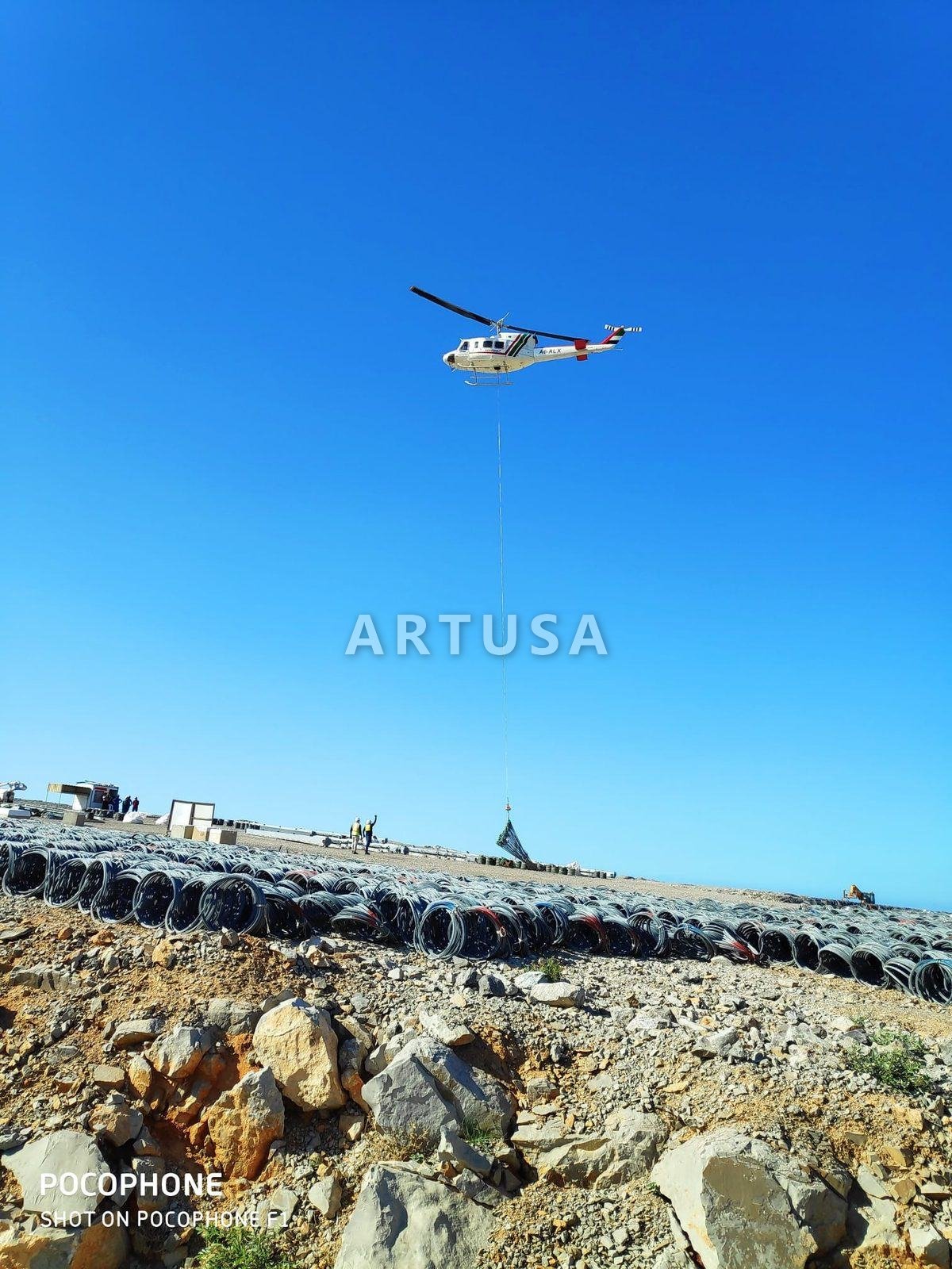 Helikopterle malzeme taşıma