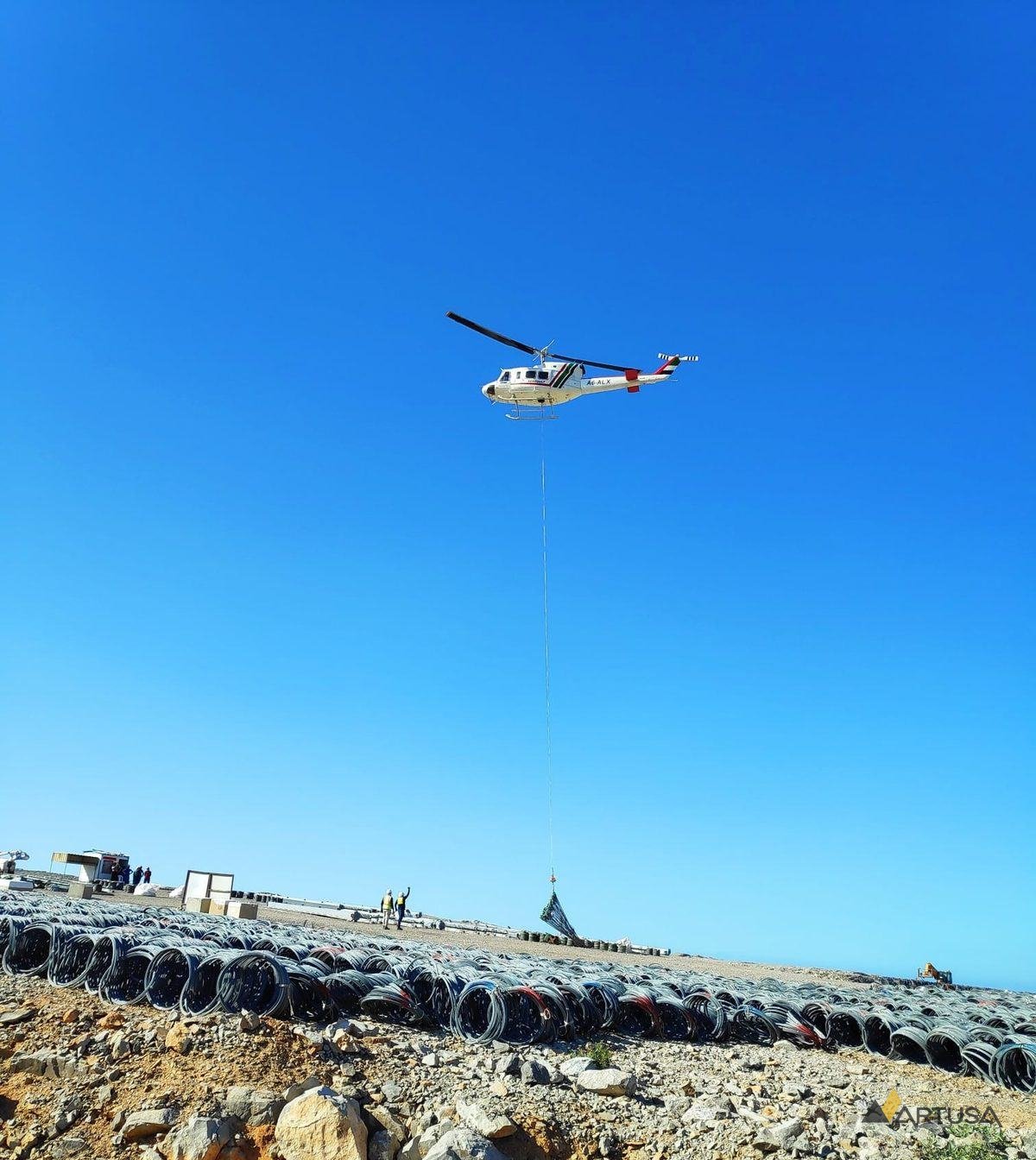 Helikopterle malzeme taşıma