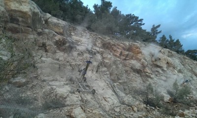 Turkey, Antalya - Kemer Road Active Slope Rock Stabilization